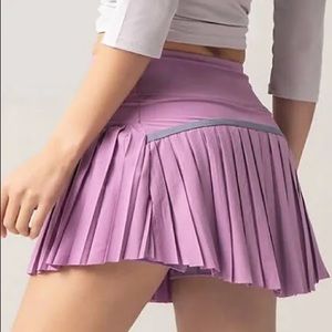 Brand new Gold Hinge lavender tennis skirt